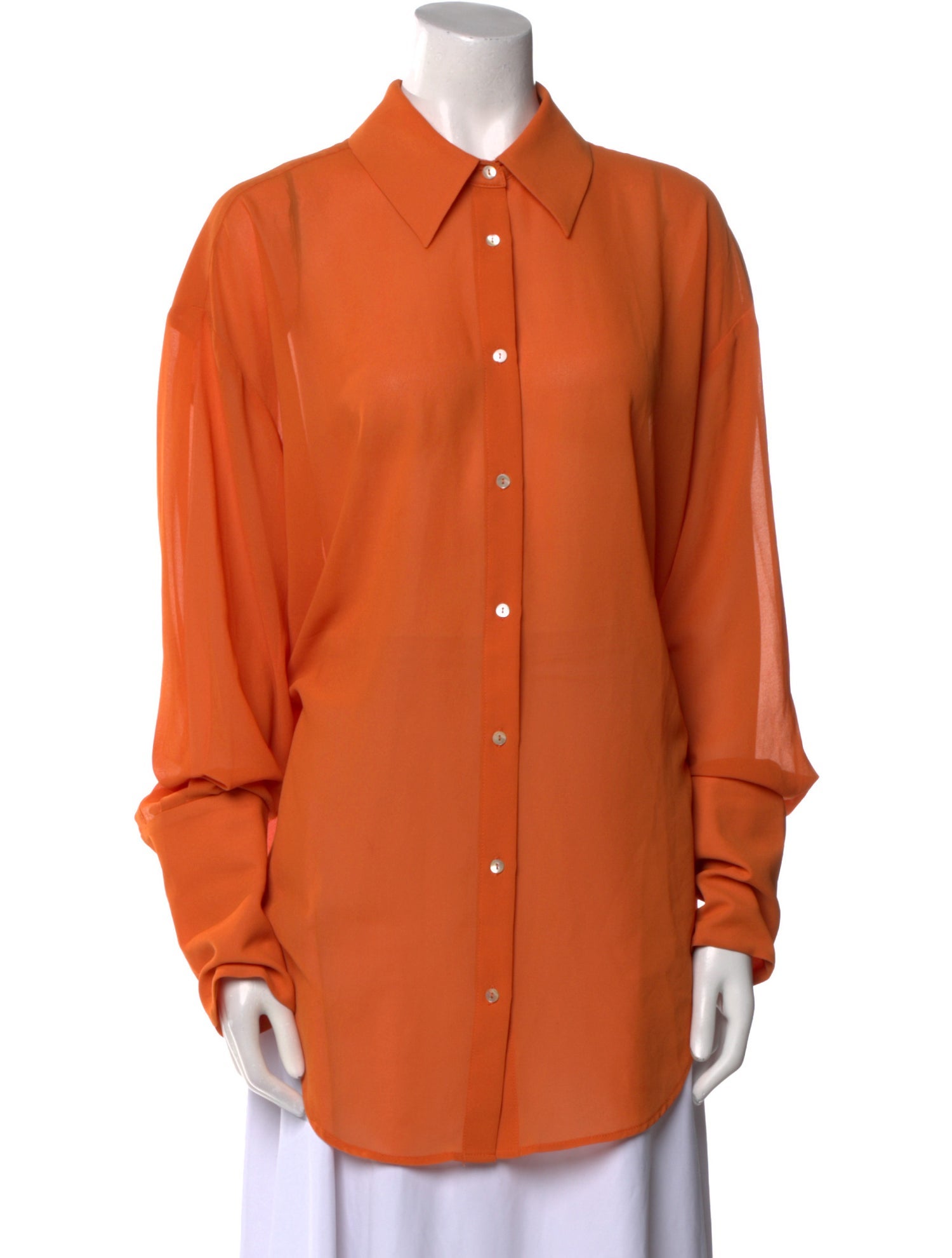 Helsa Long Sleeve Button-Up Top
