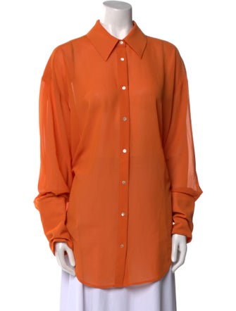 Helsa Long Sleeve Button-Up Top
