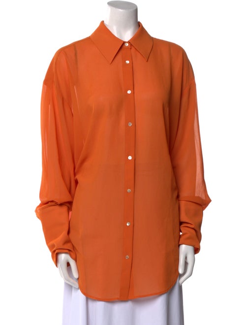 Helsa Long Sleeve Button-Up Top