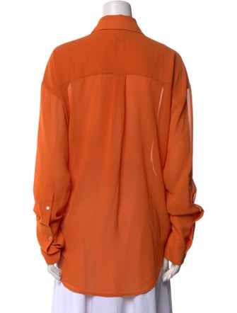 Helsa Long Sleeve Button-Up Top