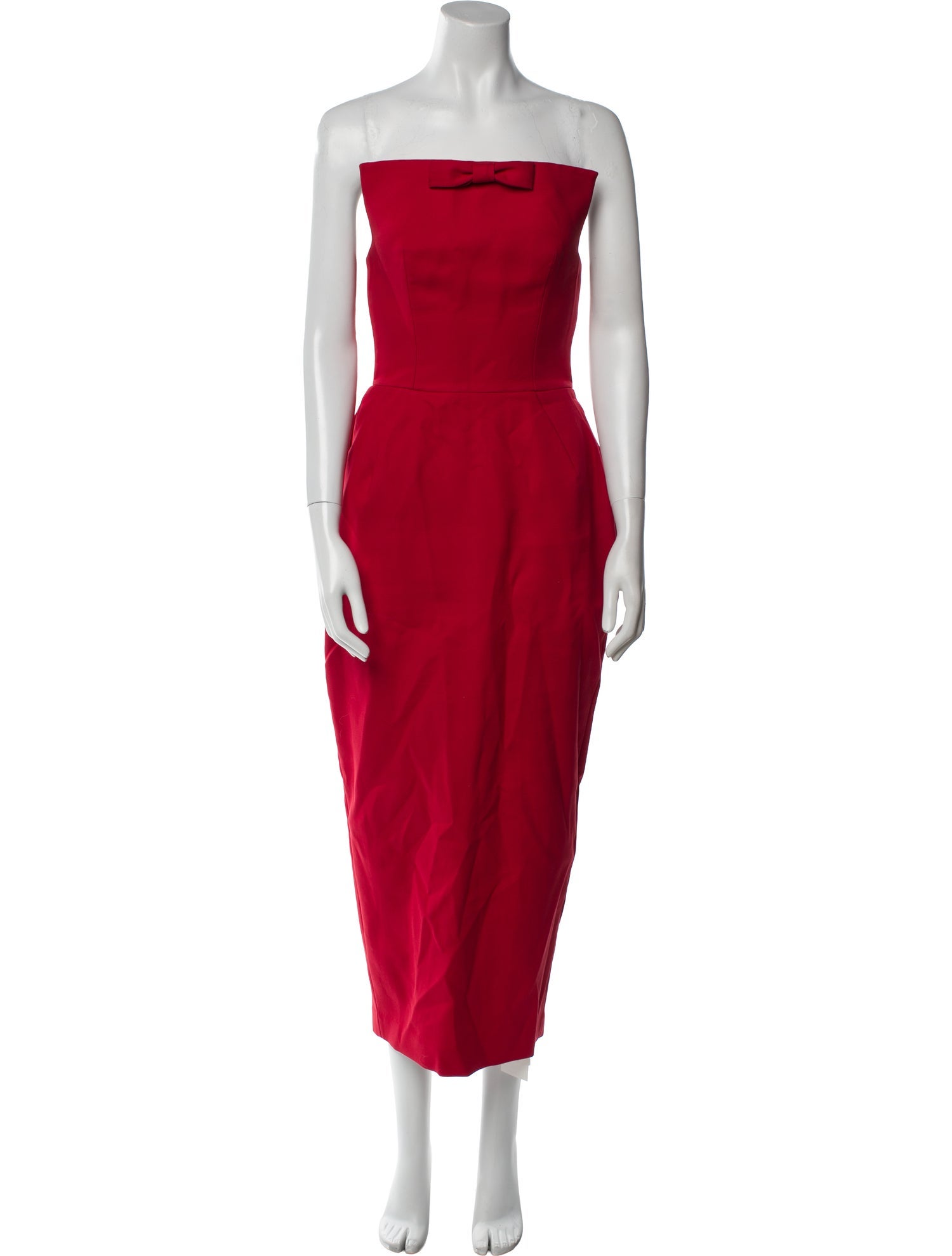 Helsa Strapless Midi Length Dress