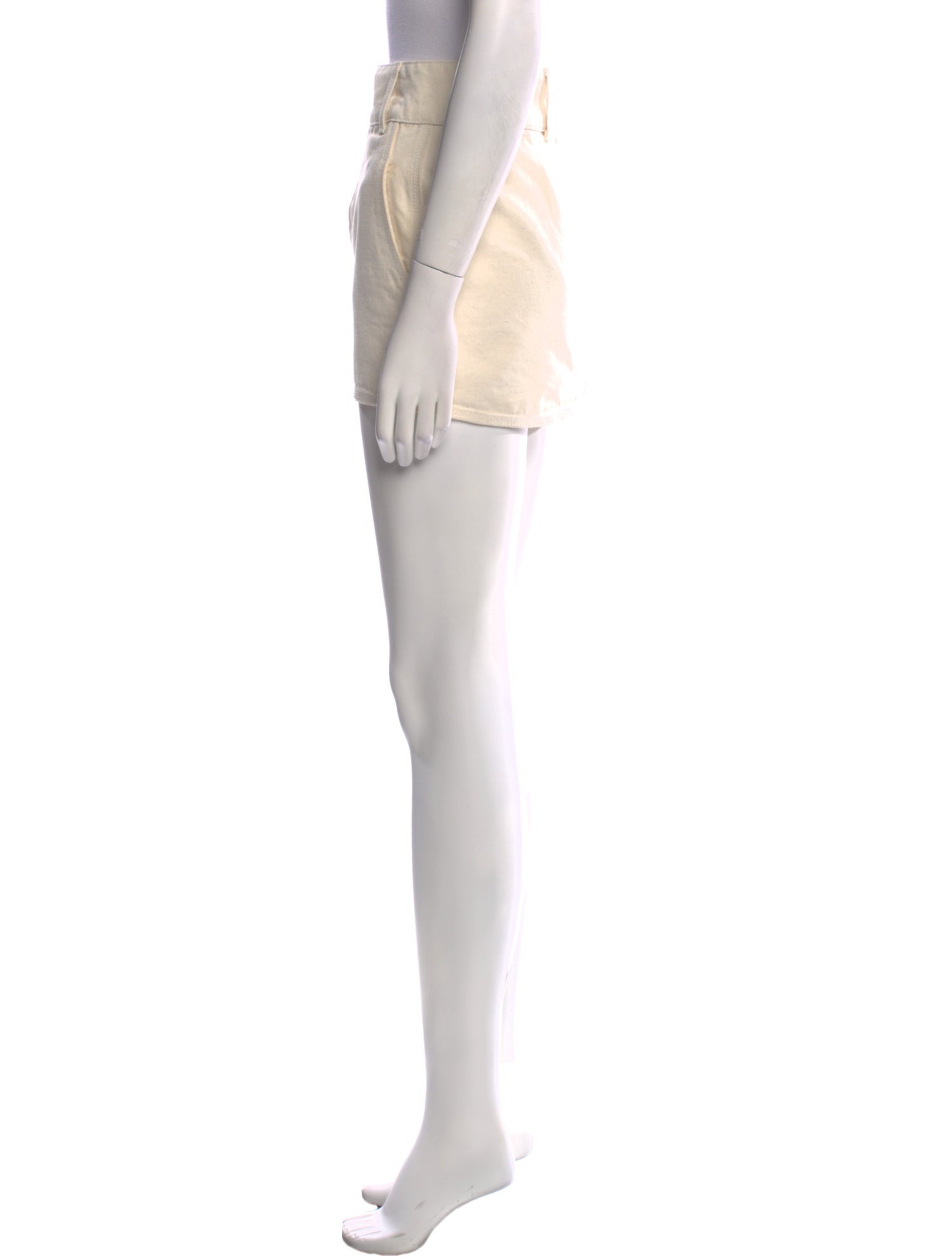 Helsa Raw-Edge Trim Mini Skirt