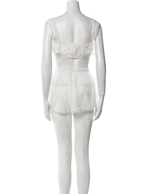 Helsa Lace Trim Embellishment Short Set