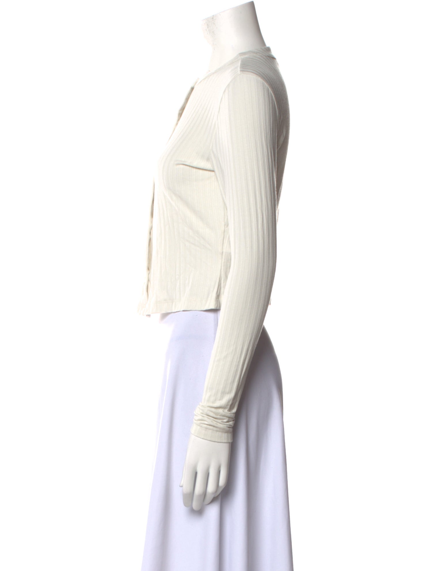 Helsa Crew Neck Long Sleeve Crop Top