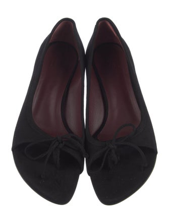 Helsa Suede Bow Accents Flats