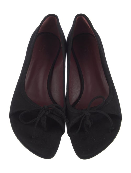 Helsa Suede Bow Accents Flats