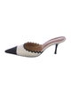 Helsa Leather Colorblock Pattern Mules
