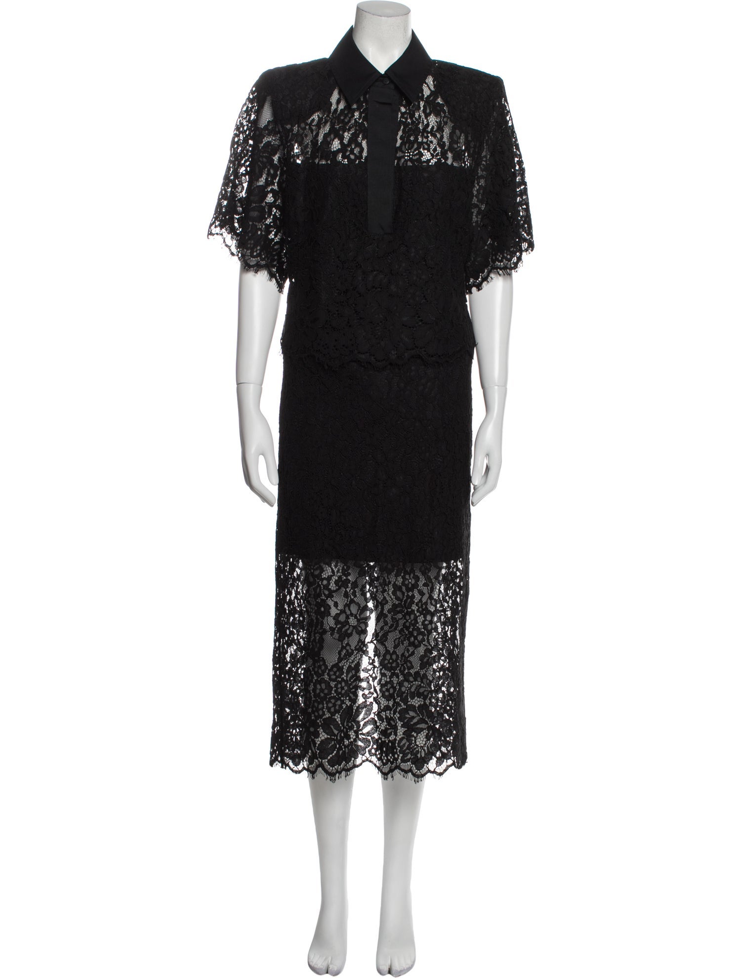 Helsa Lace Lace Pattern Skirt Set