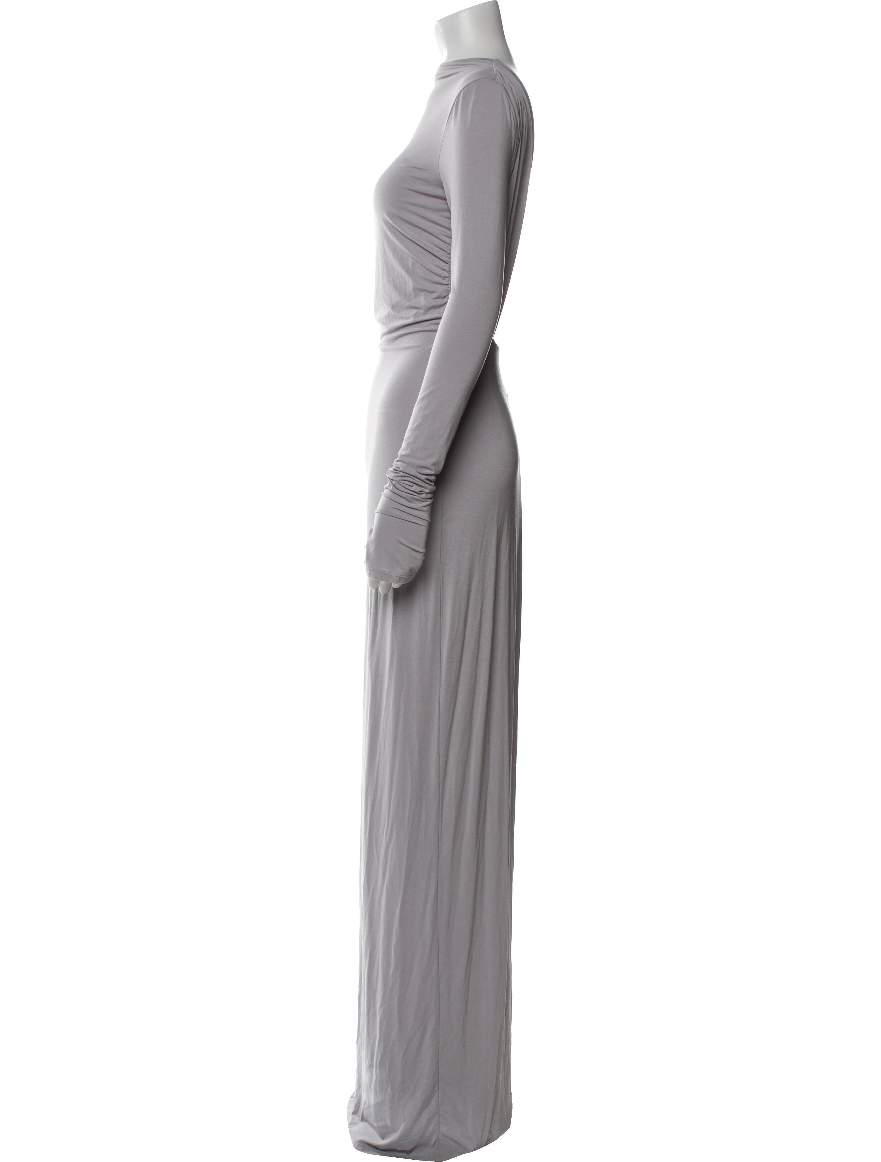 Helsa Bateau Neckline Long Dress