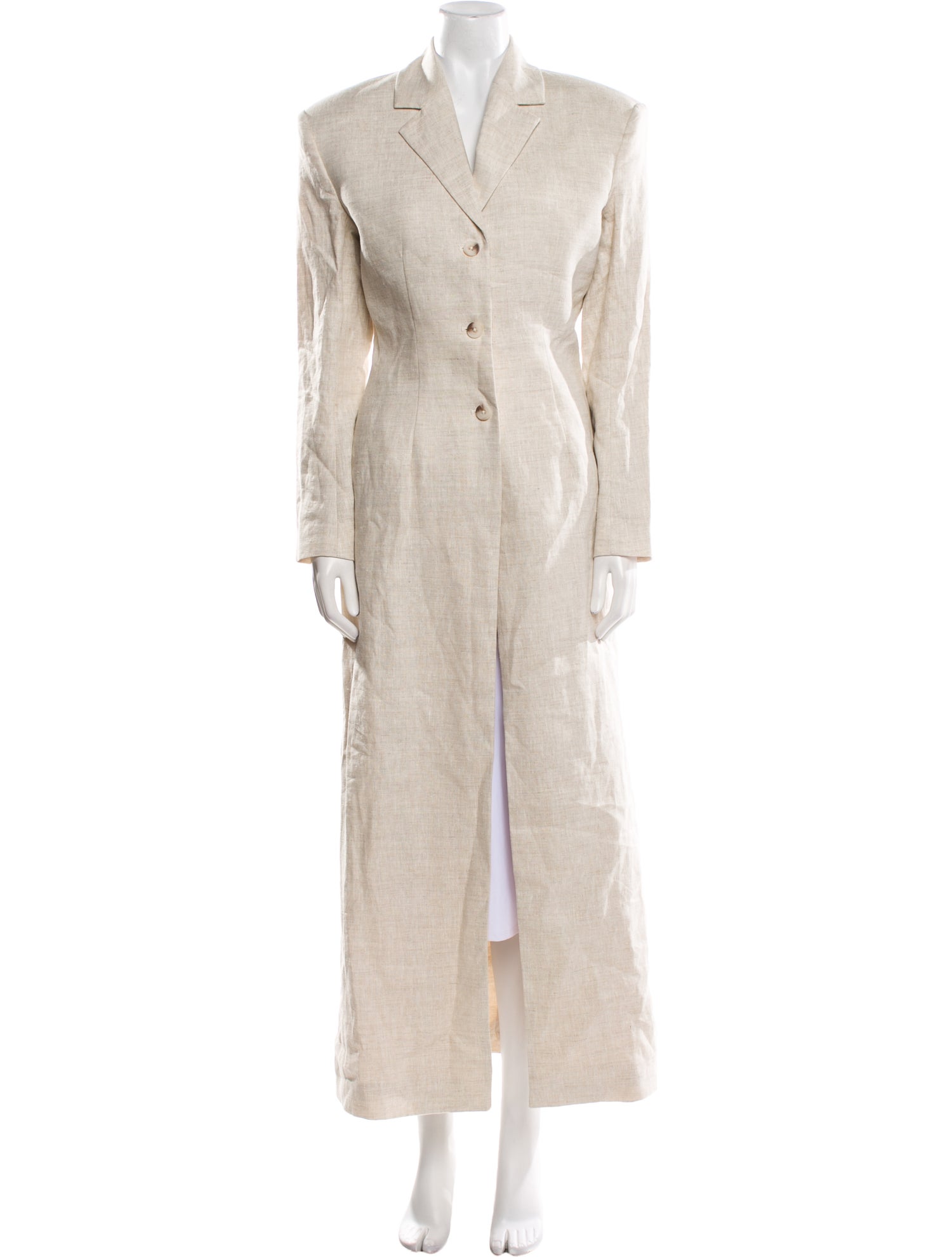 Helsa Linen Faux Fur Coat w/ Tags