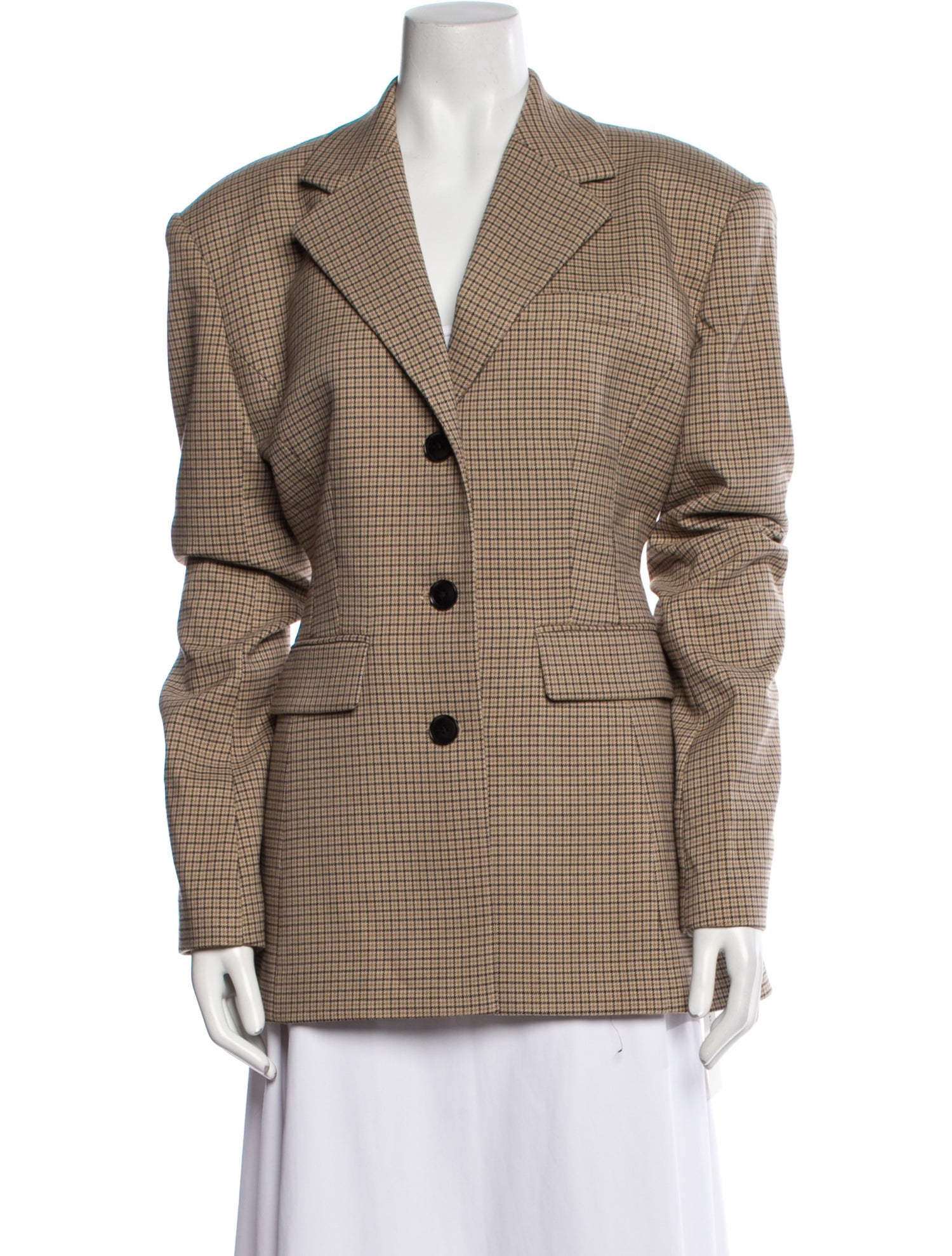 Helsa Plaid Print Blazer