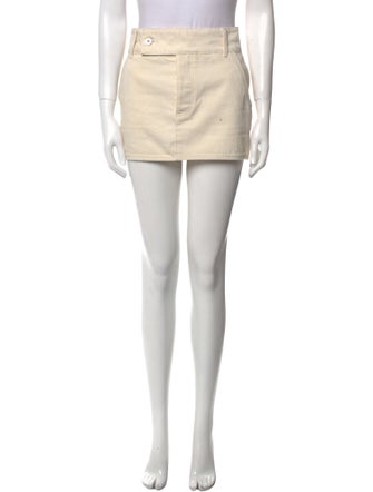 Helsa Raw-Edge Trim Mini Skirt