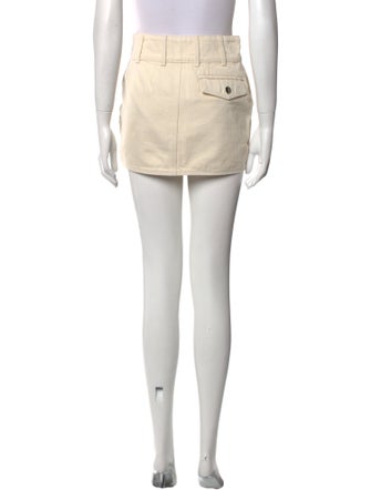 Helsa Raw-Edge Trim Mini Skirt