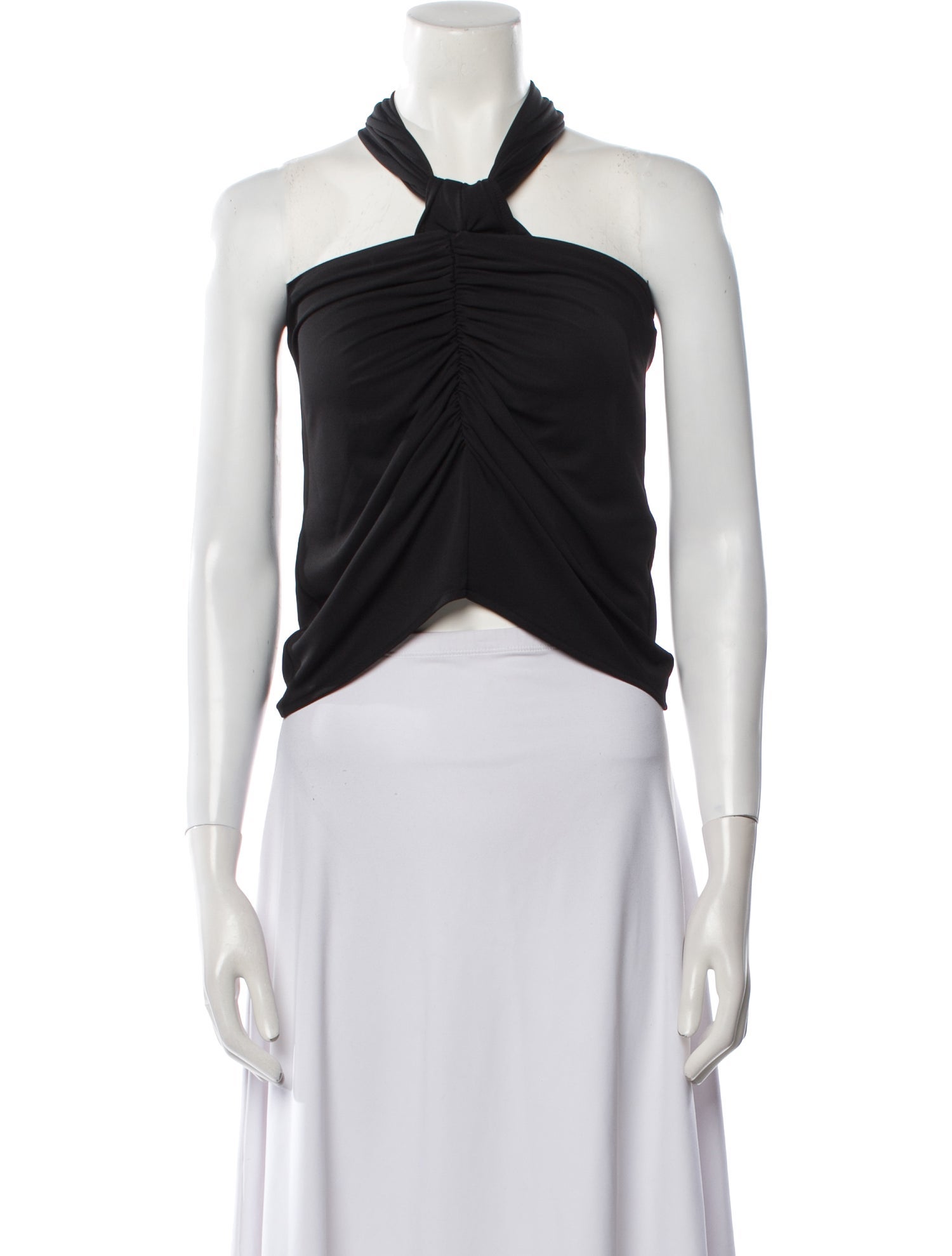 Helsa Halterneck Sleeveless Crop Top