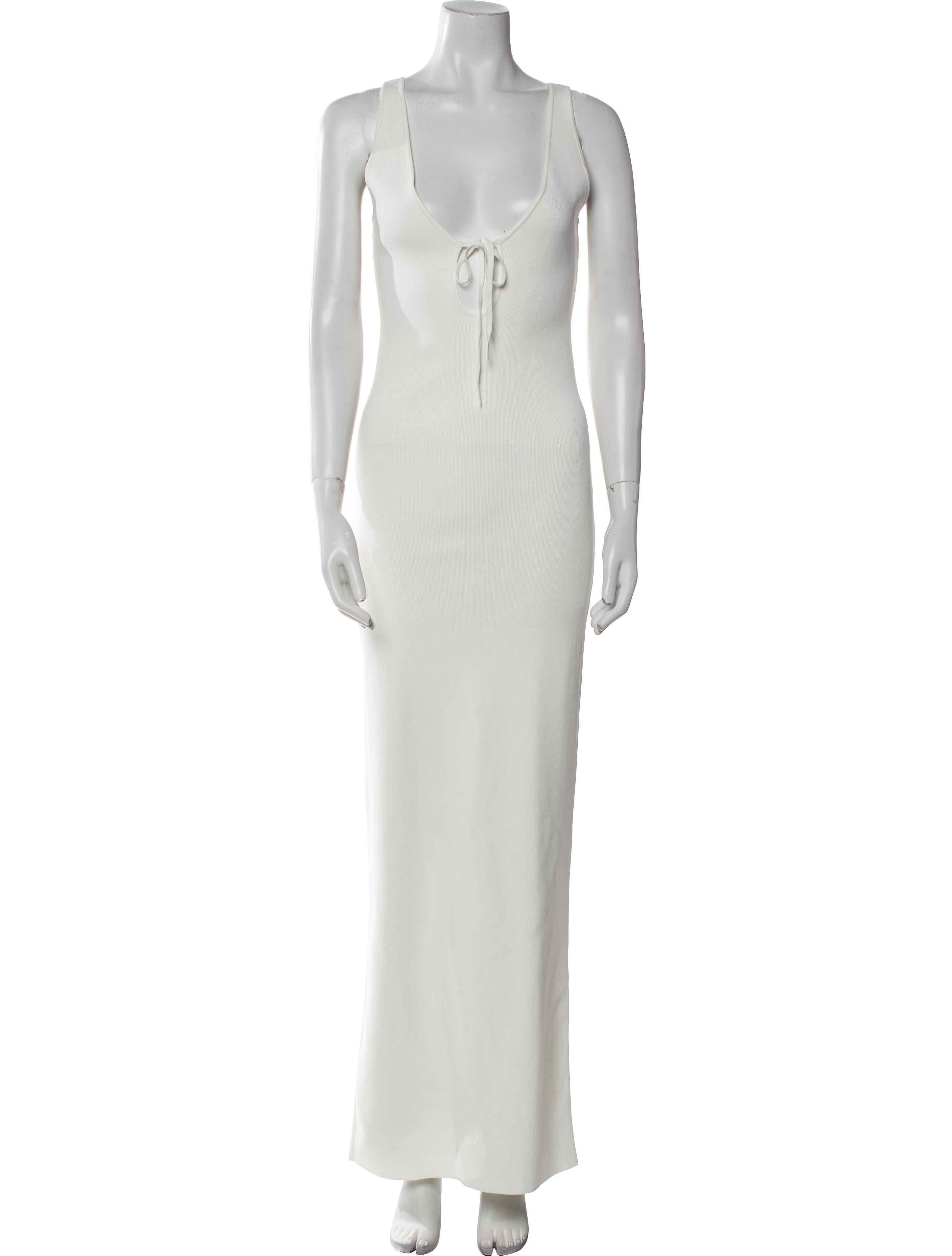 Helsa Scoop Neck Long Dress