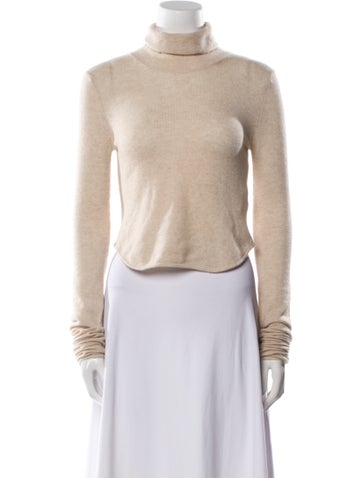 Helsa Knitwear Cashmere Turtleneck Sweater S