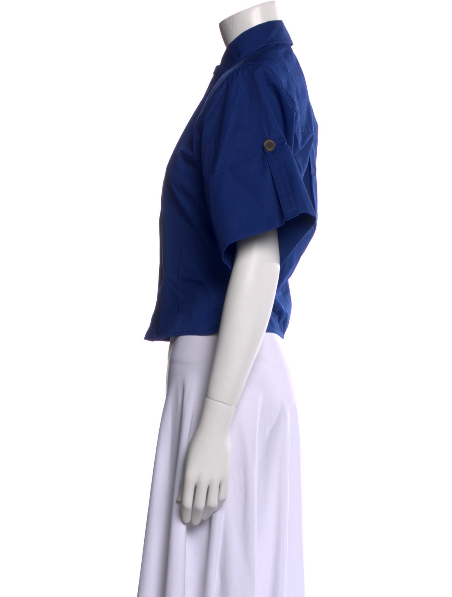 Helsa Short Sleeve Button-Up Top