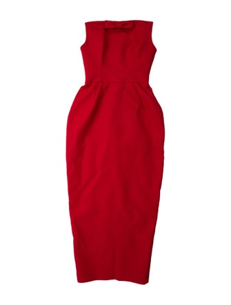 Helsa Strapless Midi Length Dress