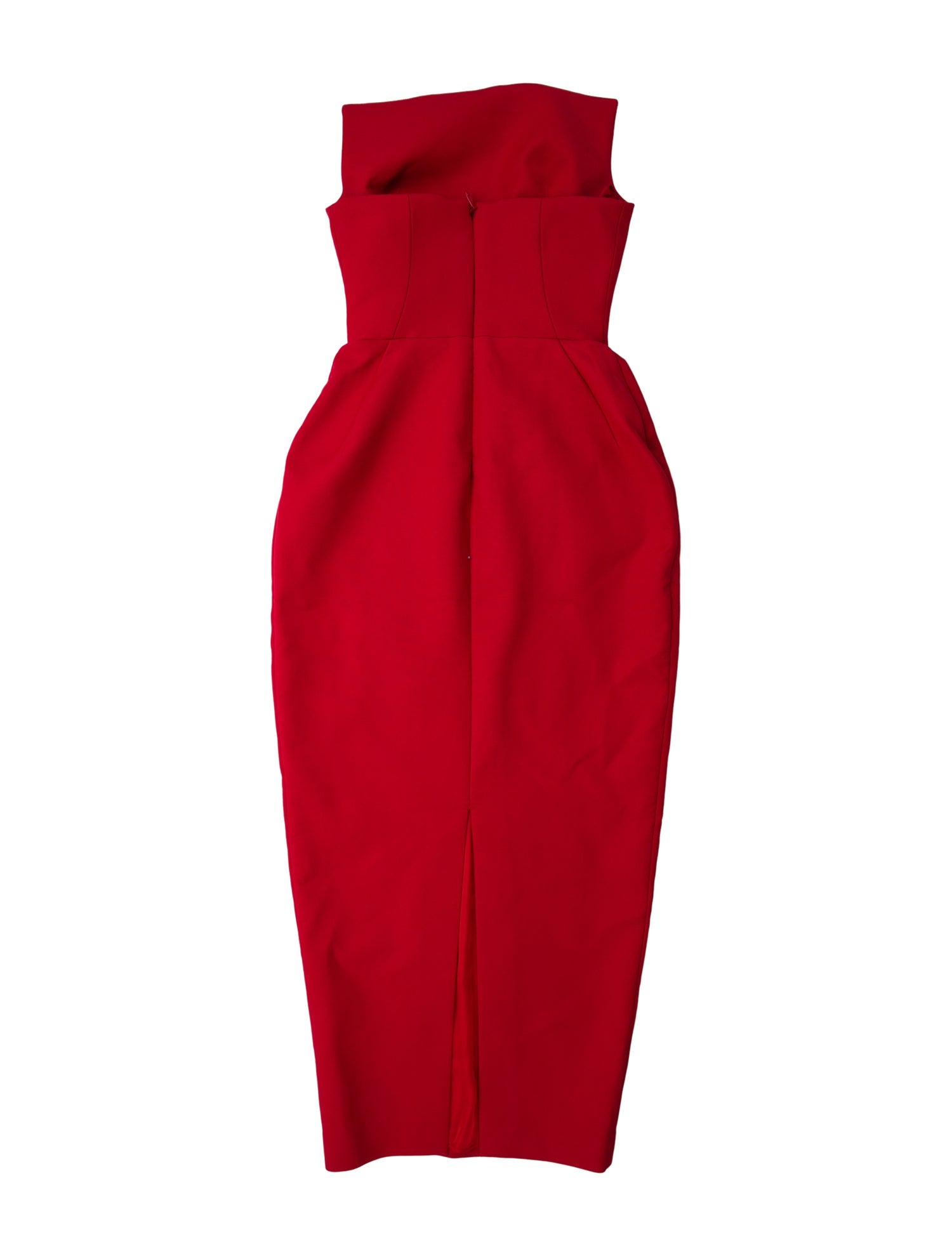 Helsa Strapless Midi Length Dress