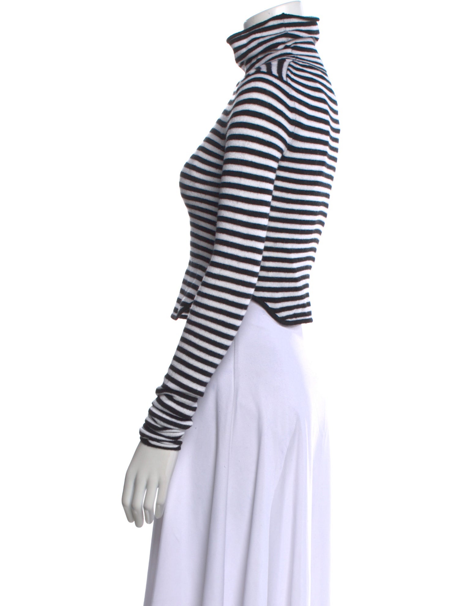 Helsa Merino Wool Striped Crop Top