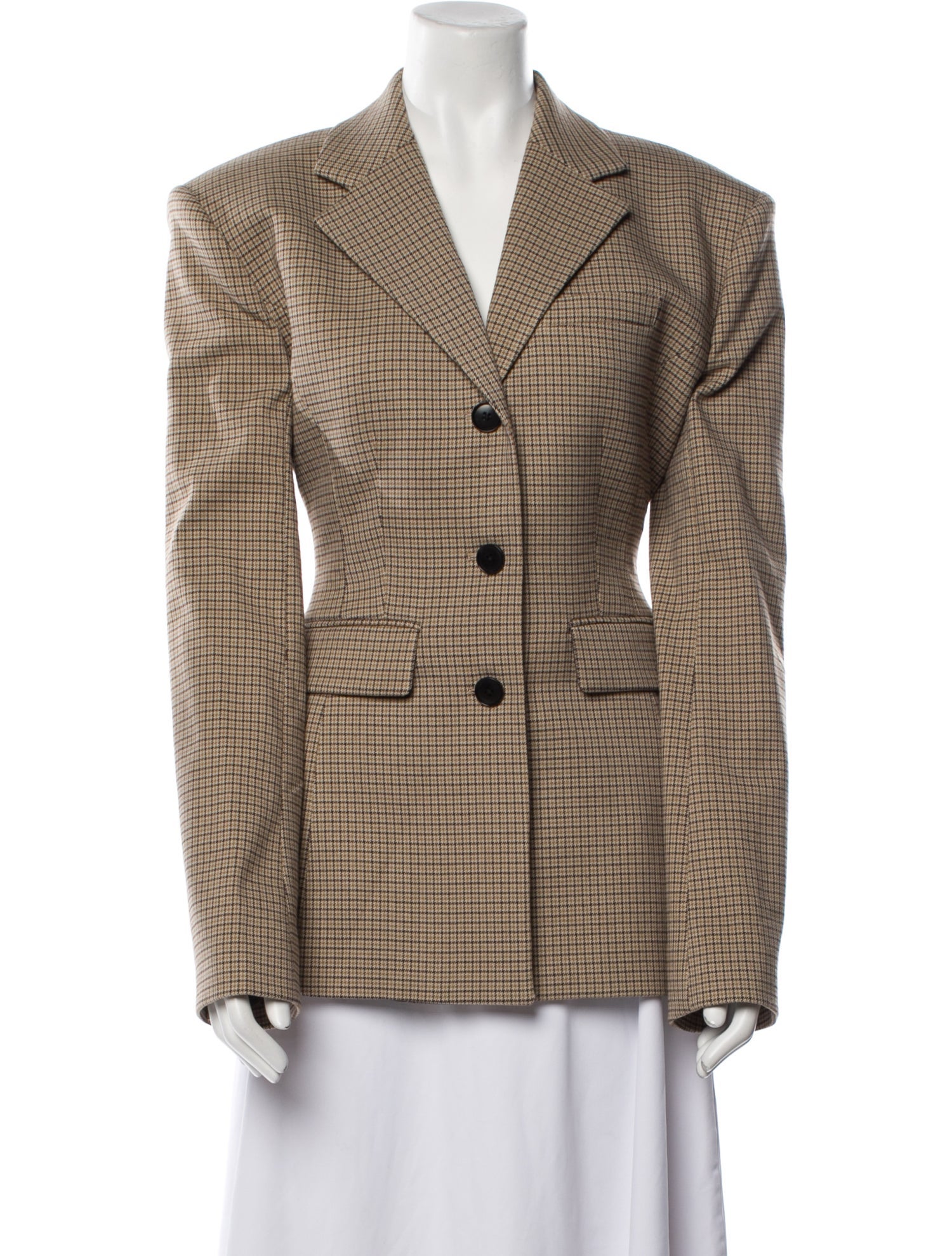 Helsa Plaid Print Blazer