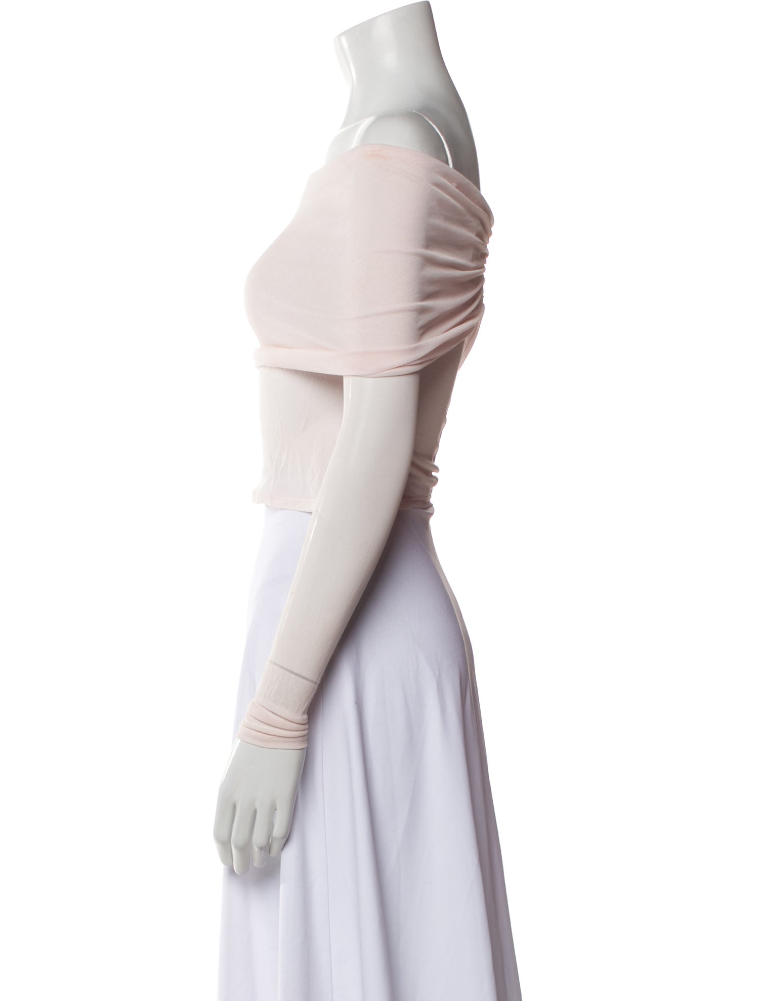 Helsa Off-The-Shoulder Short Sleeve Crop Top