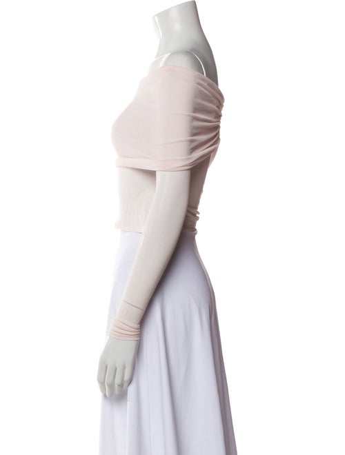 Helsa Off-The-Shoulder Short Sleeve Crop Top