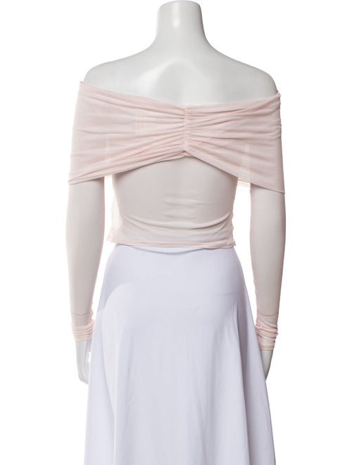 Helsa Off-The-Shoulder Short Sleeve Crop Top