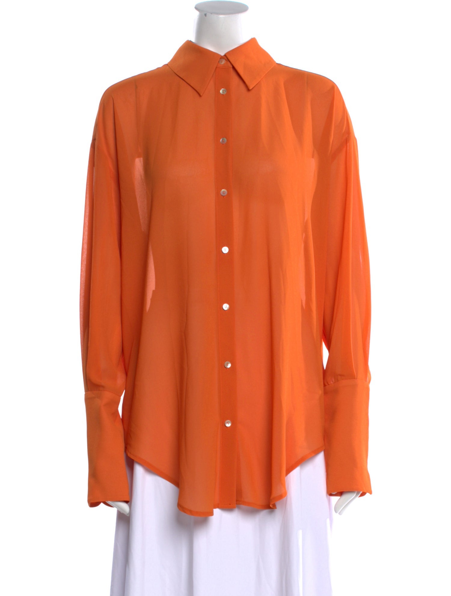 Helsa Long Sleeve Button-Up Top