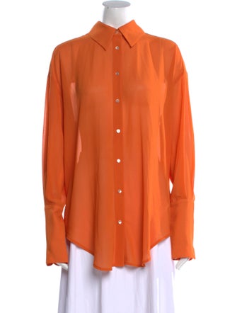 Helsa Long Sleeve Button-Up Top