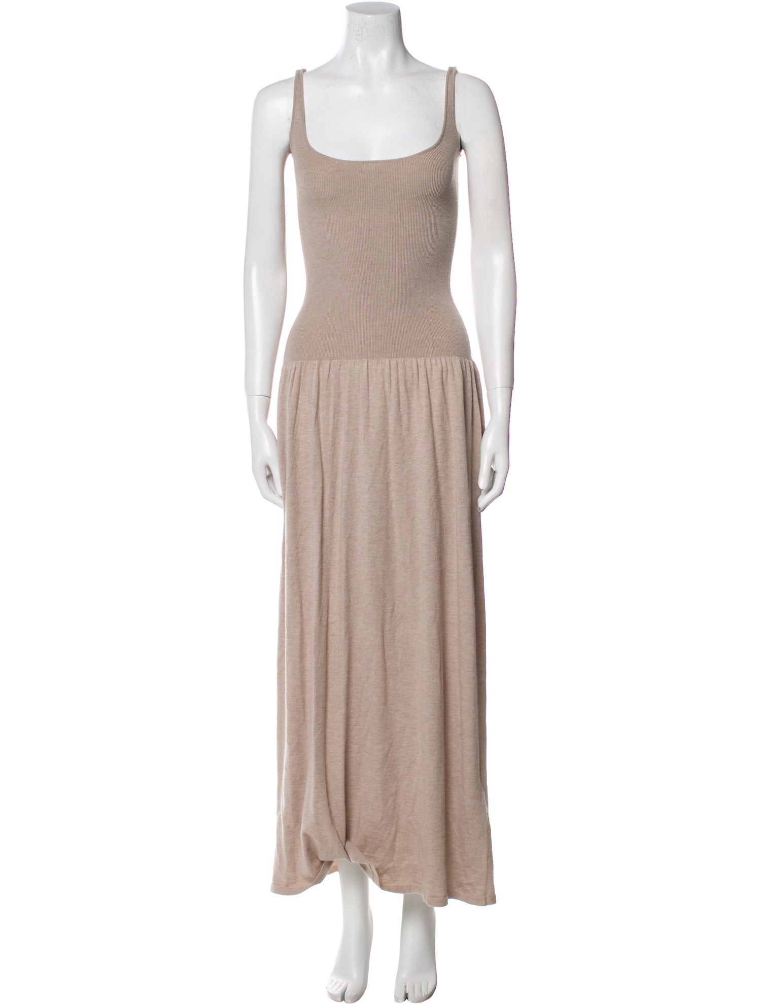 Helsa Scoop Neck Long Dress