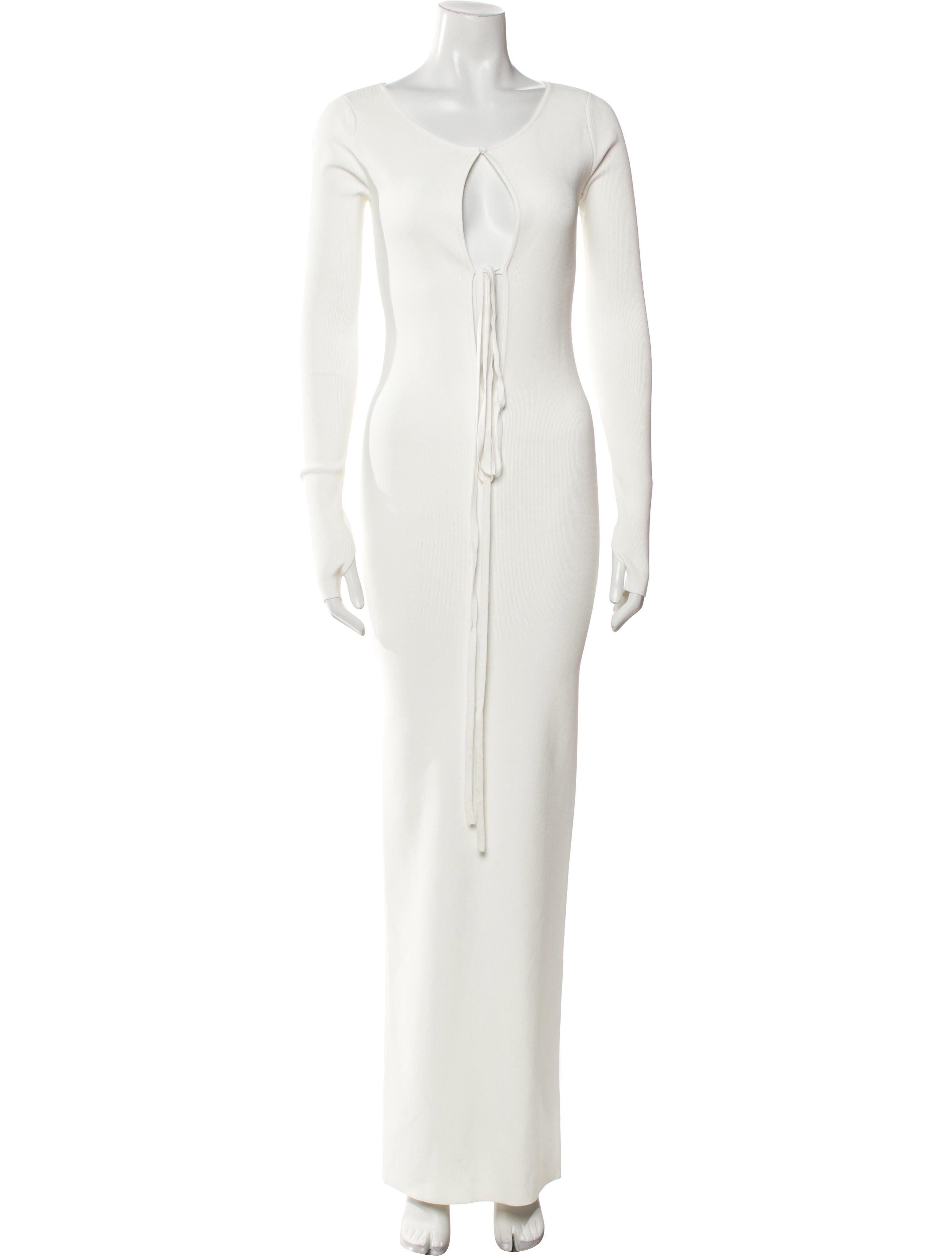 Helsa Scoop Neck Long Dress