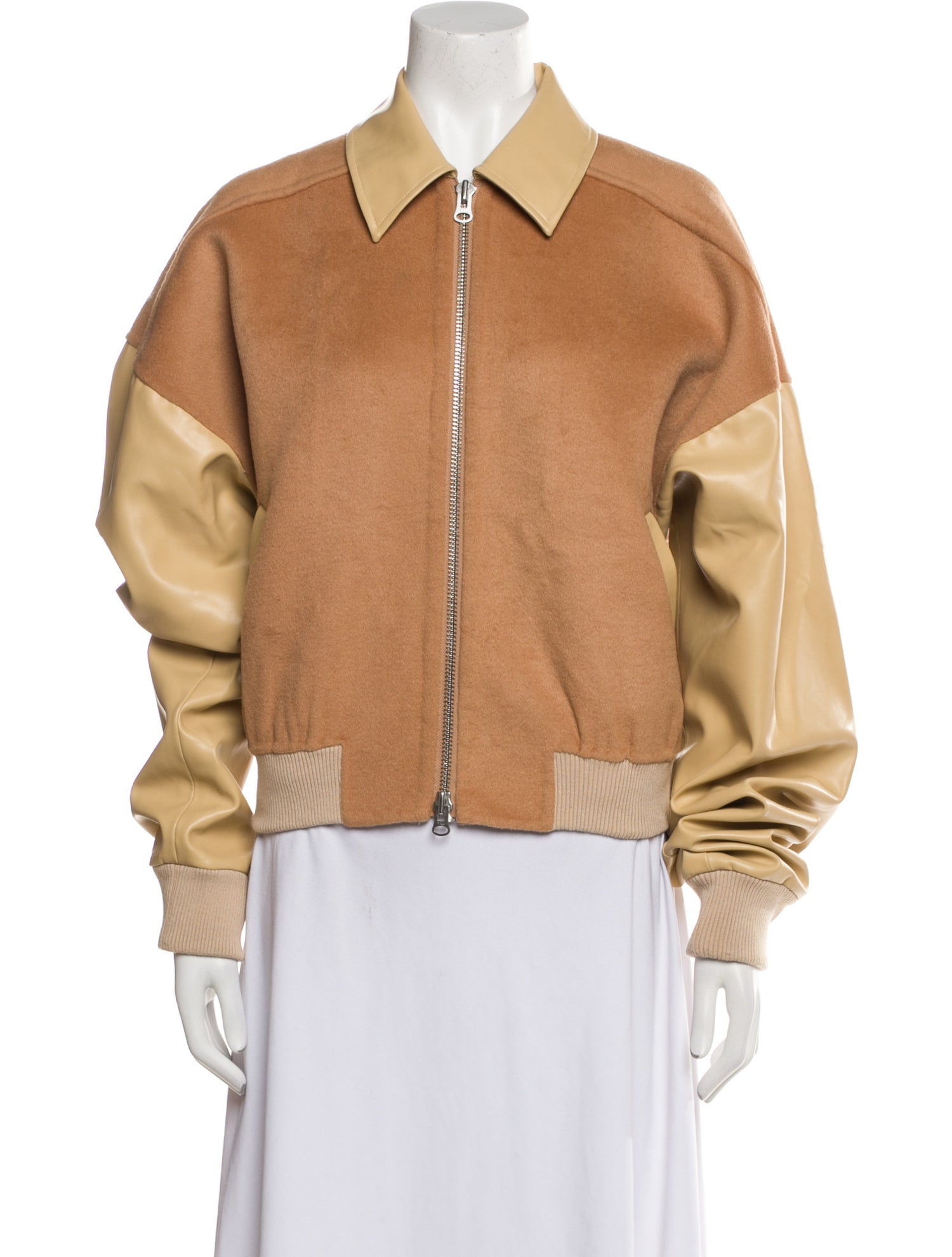 Helsa Colorblock Pattern Bomber Jacket