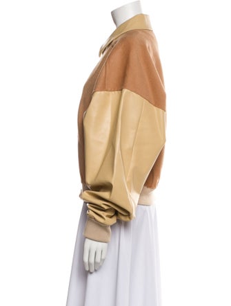 Helsa Colorblock Pattern Bomber Jacket