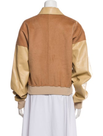 Helsa Colorblock Pattern Bomber Jacket