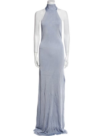 Helsa Mock Neck Long Dress