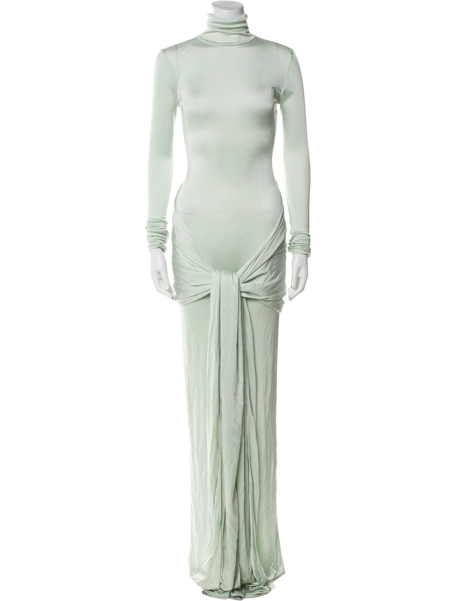 Helsa Mock Neck Long Dress