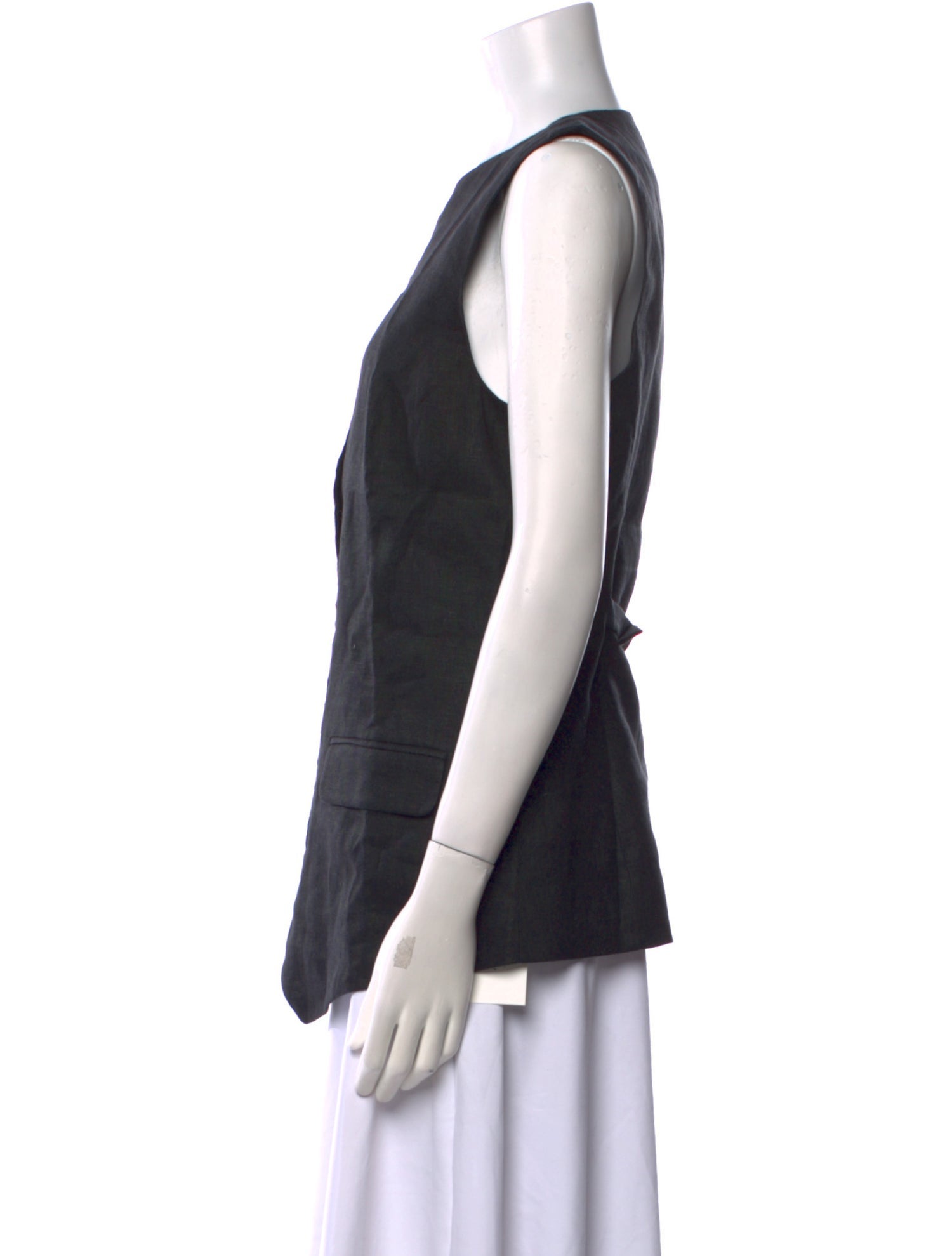 Helsa Linen Crew Neck Blouse