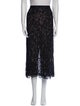 Helsa Lace Pattern Midi Length Skirt