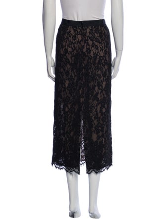 Helsa Lace Pattern Midi Length Skirt