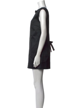 Helsa Bateau Neckline Mini Dress