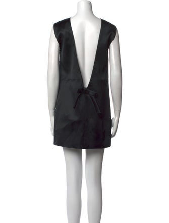 Helsa Bateau Neckline Mini Dress