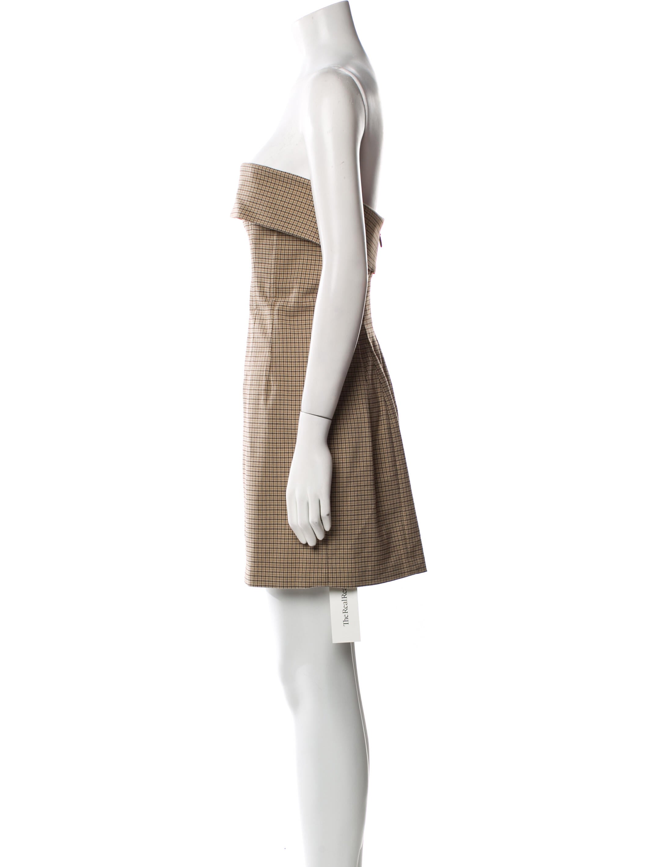 Helsa Houndstooth Print Mini Dress