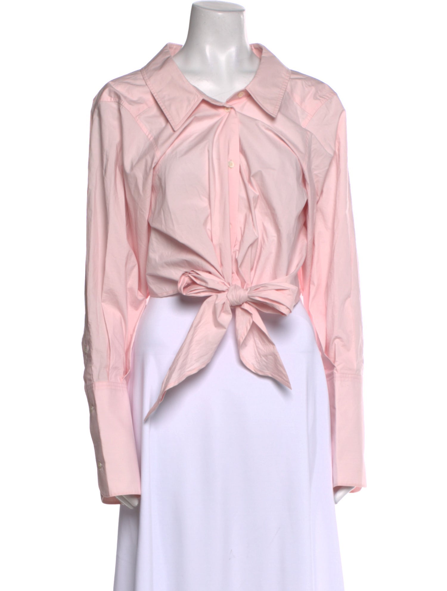 Helsa V-Neck Long Sleeve Crop Top