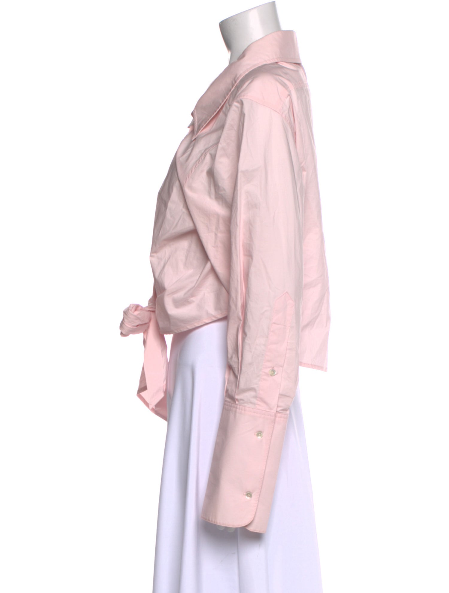 Helsa V-Neck Long Sleeve Crop Top