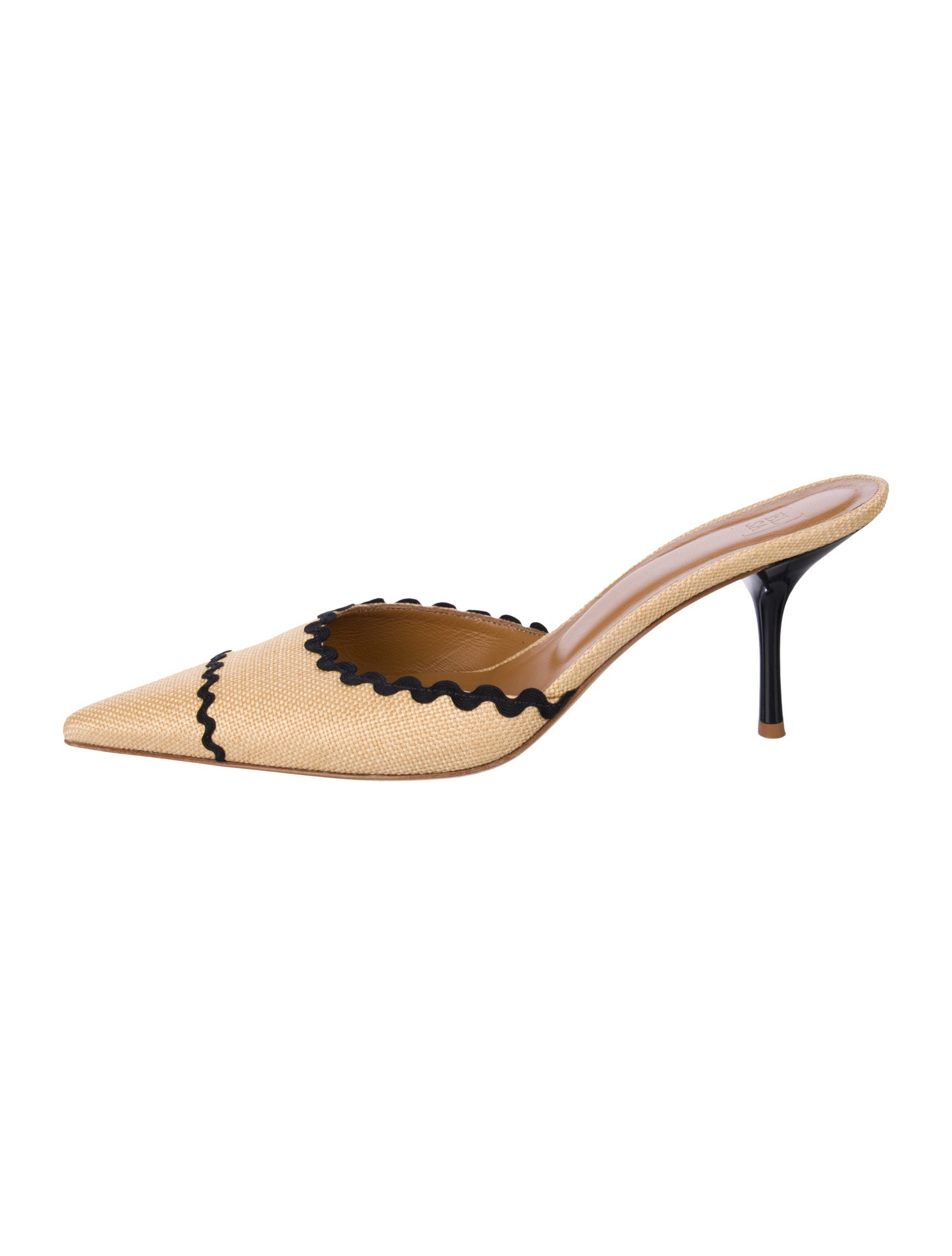 Helsa Raffia Colorblock Pattern Mules