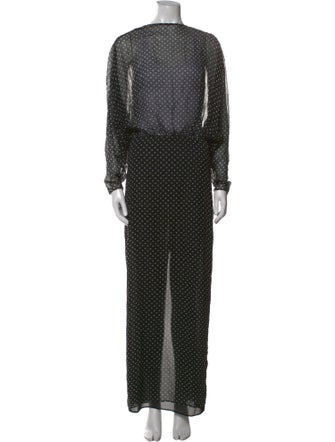 Helsa Silk Long Dress