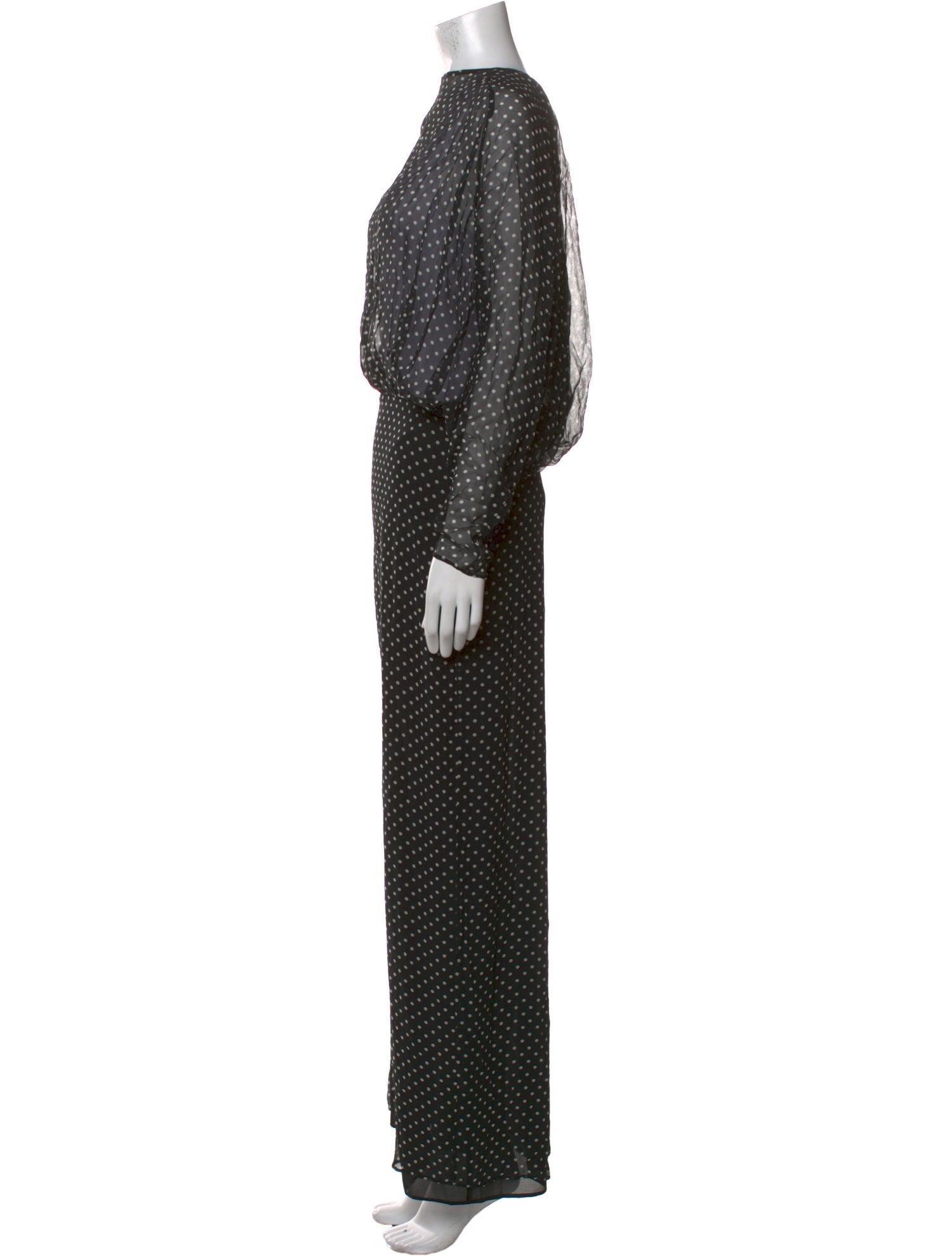 Helsa Silk Long Dress