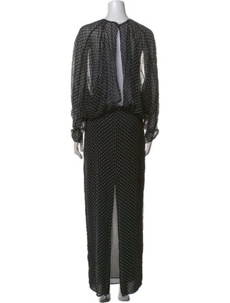 Helsa Silk Long Dress