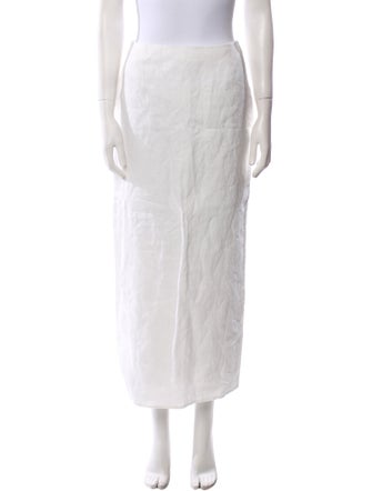 Helsa Linen Midi Length Skirt